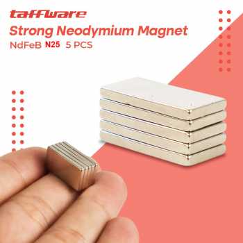 Gambar produk Taffware Strong Neodymium Magnet NdFeB Cuboid N25 5 PCS - D22