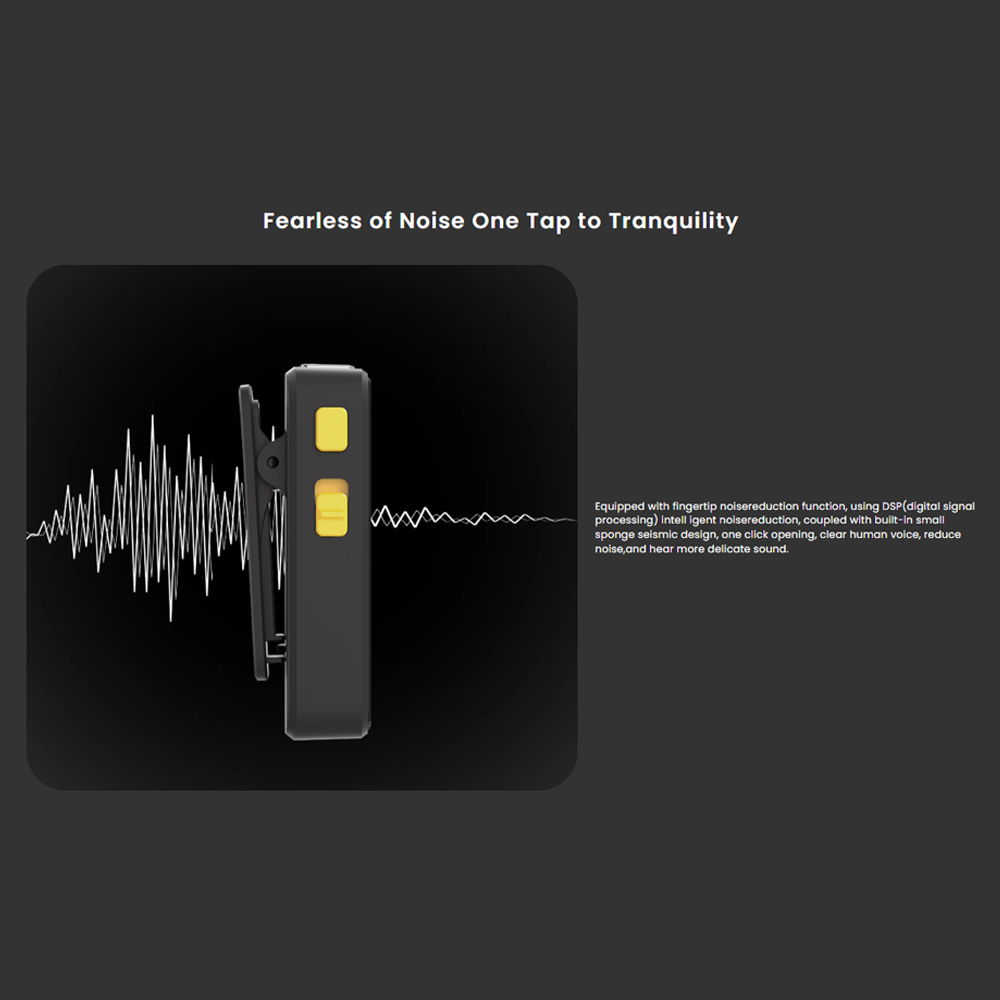 Gambar produk Udfine Mikrofon Wireless Lavalier Microphone Type C Lightning 2.4Hz - Mic Lite