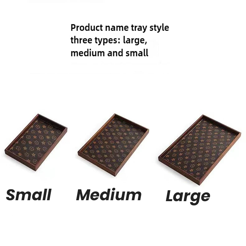 Gambar produk TORAI Nampan Kayu Elegan Serbaguna Wooden Rectangular Tray Small - T032