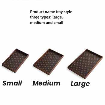 Gambar produk TORAI Nampan Kayu Elegan Serbaguna Wooden Rectangular Tray Small - T032