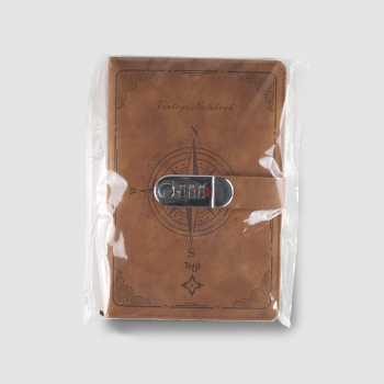 Gambar produk Toddi Buku Jurnal Leather Diary 200 Halaman Grid A5 with Lock - TD22