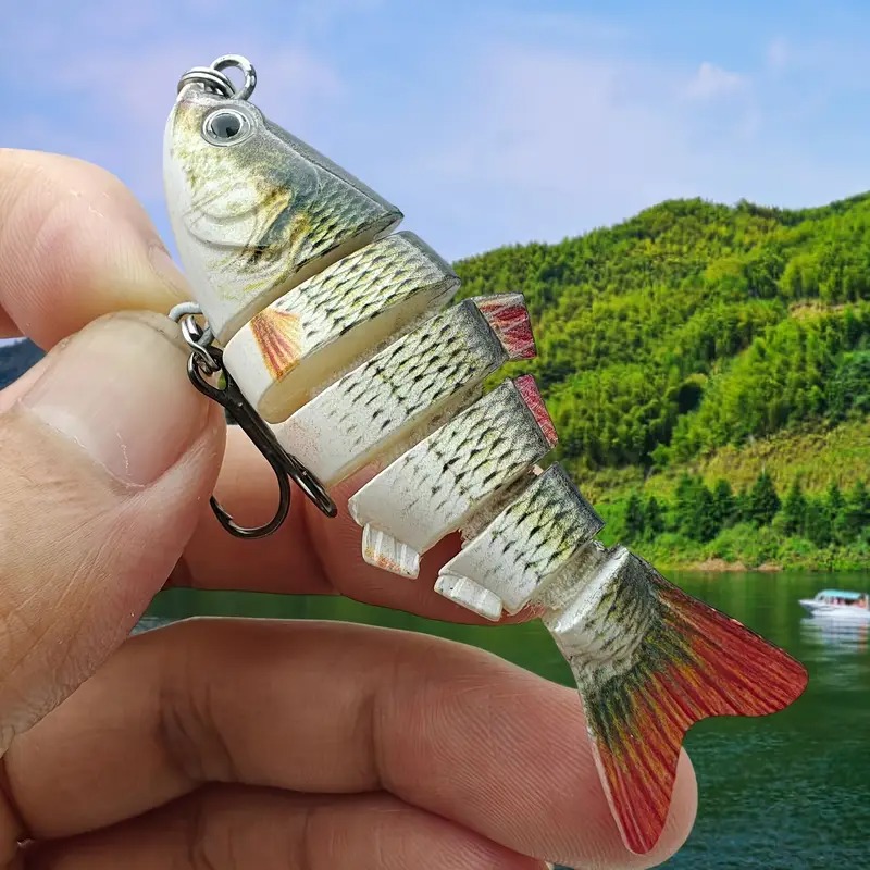 Gambar produk BASSLER Umpan Pancing Ikan Lifelike Fish Bait Lure 6 Section 10cm 18g - BS180