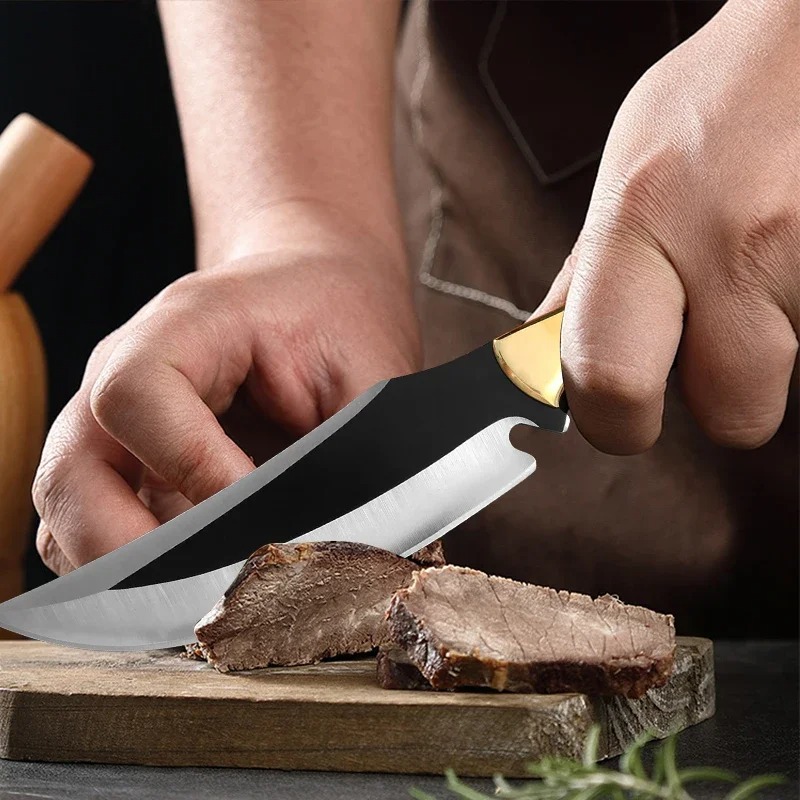 Gambar produk KNIFEZER Pisau Daging Carbon Steel Forged Butcher Knife with Case - G245