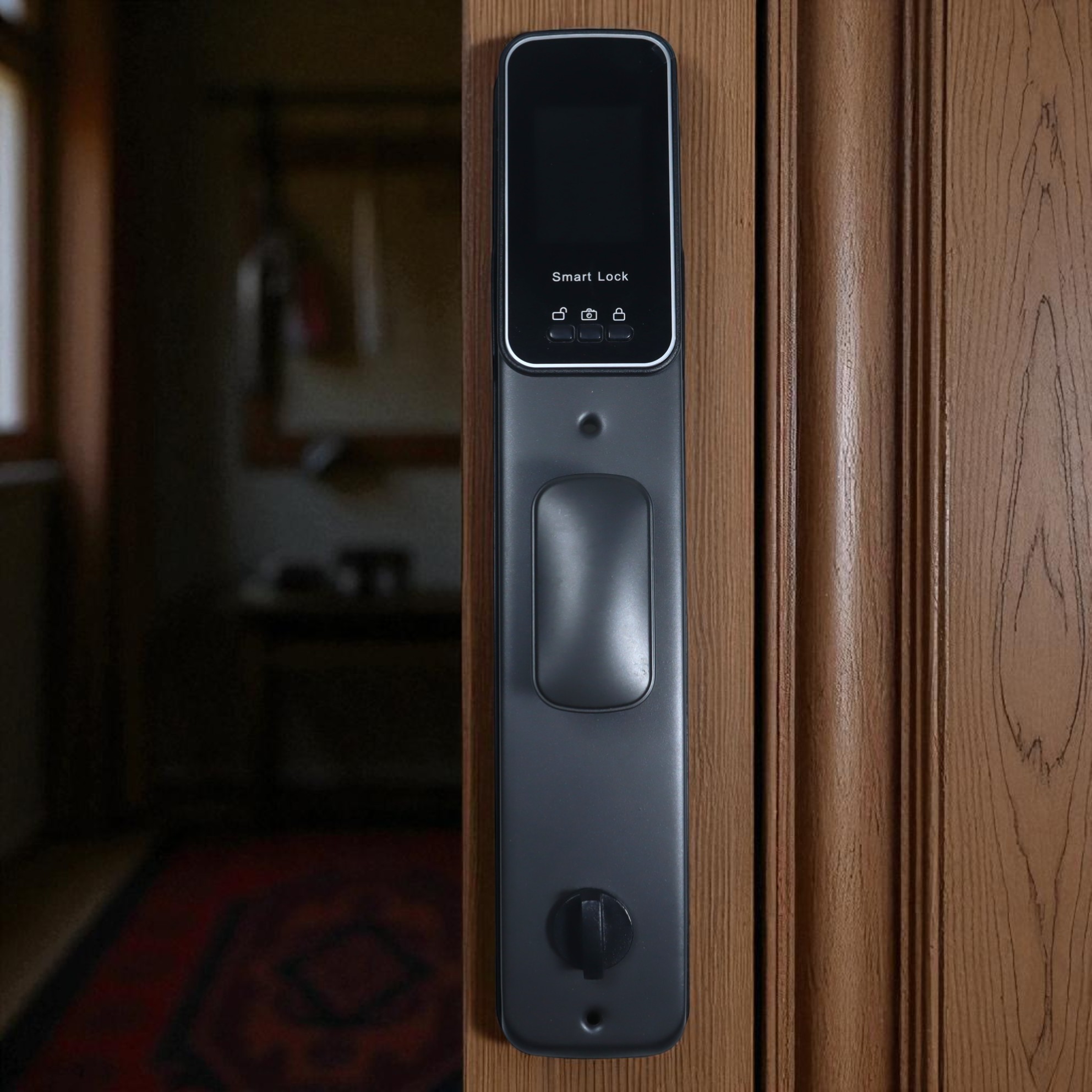 Gambar produk TaffHOME Smart Door Lock Fingerprint 3D Face Recognition Card Eques - YS-3D