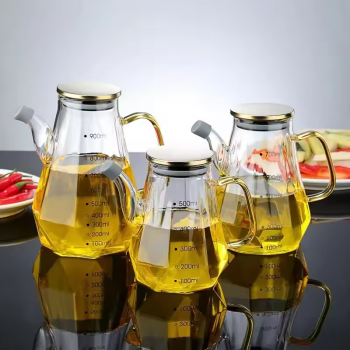 Gambar produk FMA Botol Minyak Borosilicate Glass Oil Pot Leakproof Heat-Resistant 700ml - FM-3PL