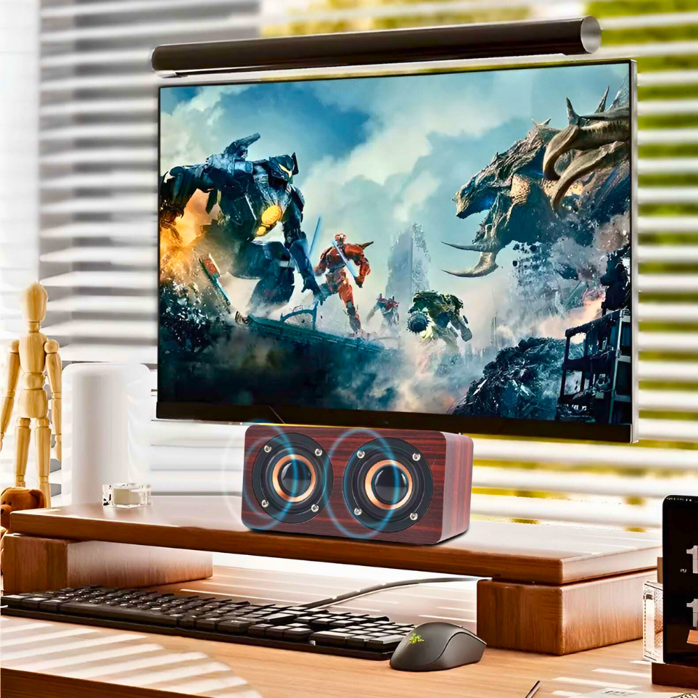 Gambar produk ANSUOFU Desktop Bluetooth Speaker Stereo Subwoofer - W5