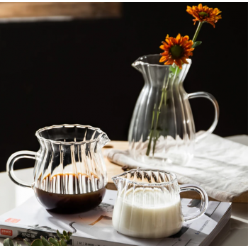 Gambar produk YWDL Teko Teh Pitcher Coffee Milk Jug Borosilicate Glass 500ml - YD2