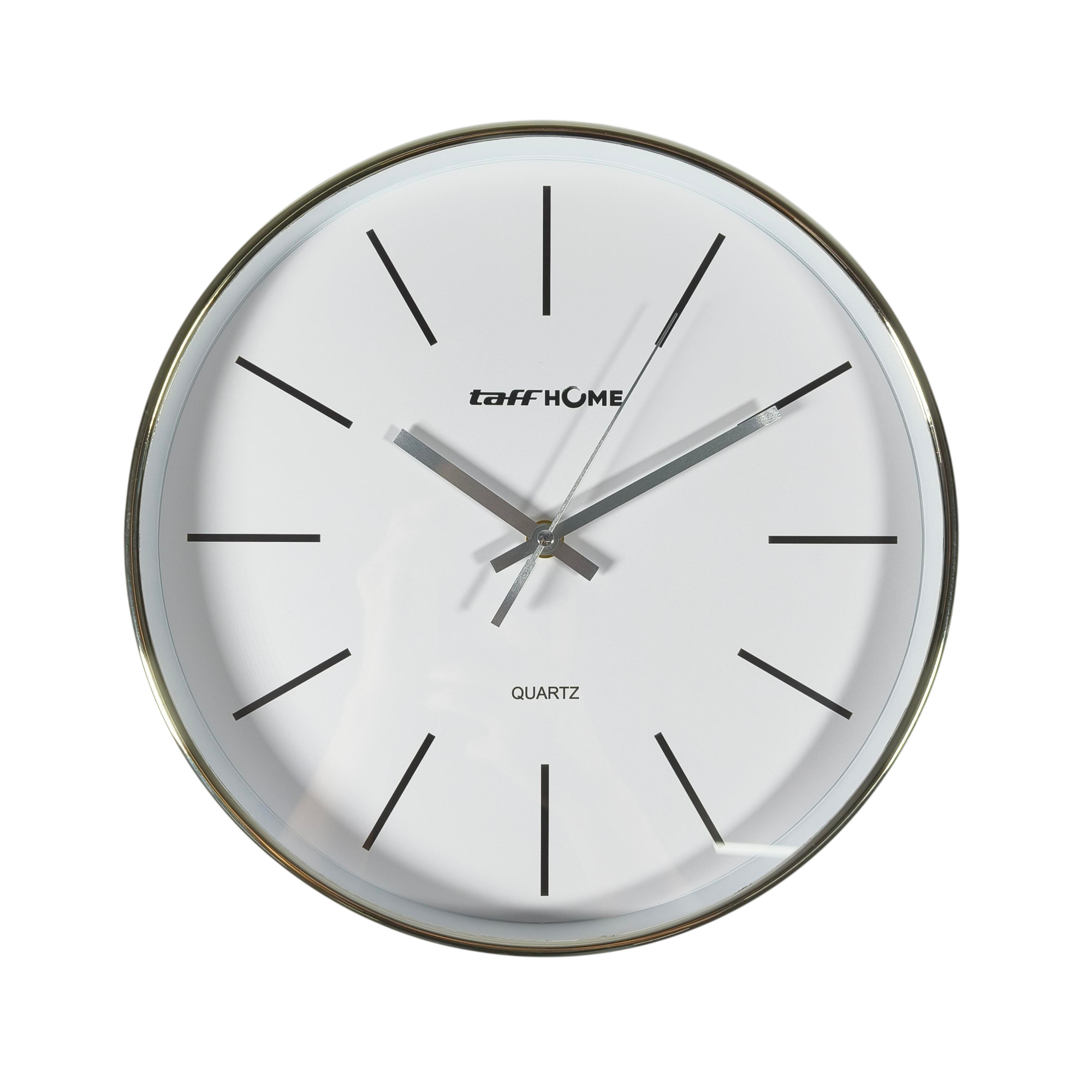 Gambar produk TaffHOME Jam Dinding Bulat Silent Movement Quartz Model Modern 29cm - H6589