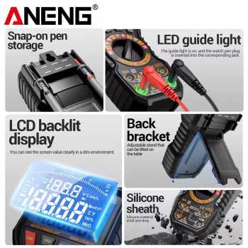 Gambar produk ANENG Digital Multimeter Portable Voltage Tester NCV LCD 20000 Counts - SZ12
