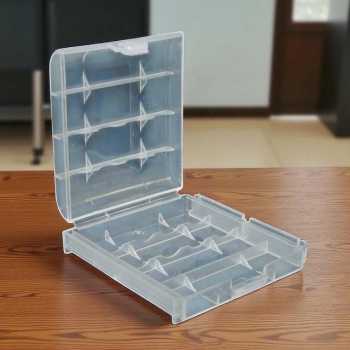 Gambar produk Kotak Baterai Plastik 4 Slot 14500 Plastic Battery Storage Box 4x14500 - CY045