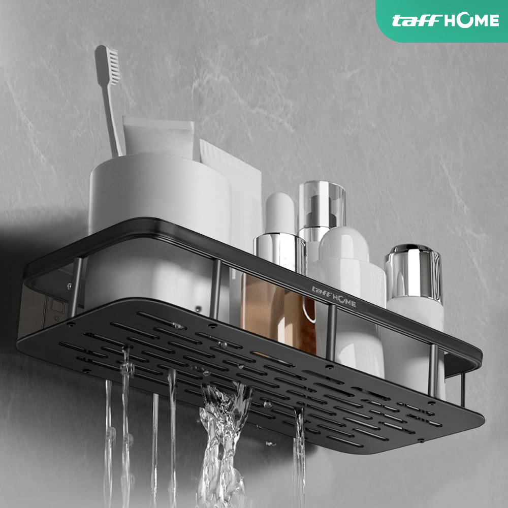 Gambar produk TaffHOME Rak Gantung Kamar Mandi Bathroom Organizer Rack Aluminium - SHR241