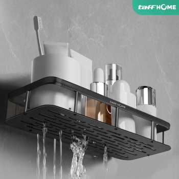 Gambar produk TaffHOME Rak Gantung Kamar Mandi Bathroom Organizer Rack Aluminium - SHR241
