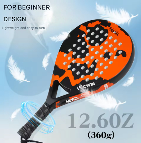 Gambar produk CWIN Raket Padel Teardrop Carbon Glass Fiber 3.8cm Thickness 360g - 4003
