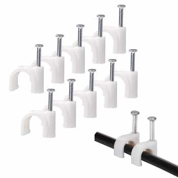 YUEQING Klip Kabel Cable Clip Round Wire Management 100 PCS with Box - YQ802