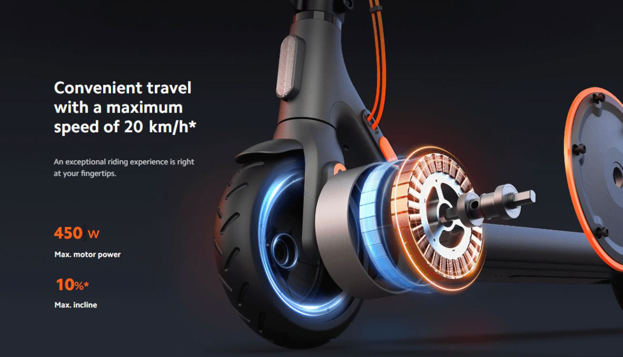 Gambar produk Xiaomi Skuter Listrik Dual Braking Electric Scooter 450W - 4 Go