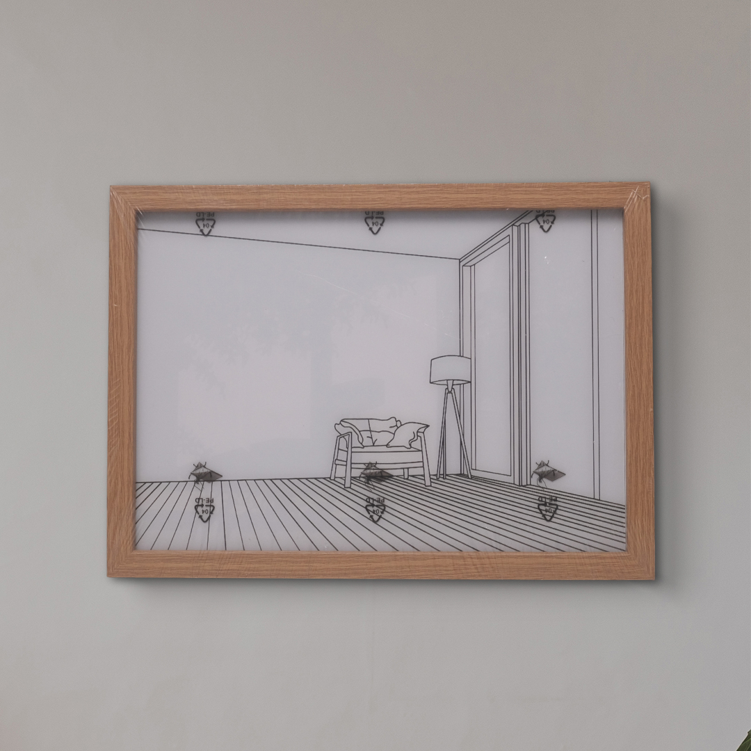Gambar produk INS Lampu Meja Hias 3D Lukisan Kayu Akrilik 3in1 Color Painting LED Empty Room - DR5W