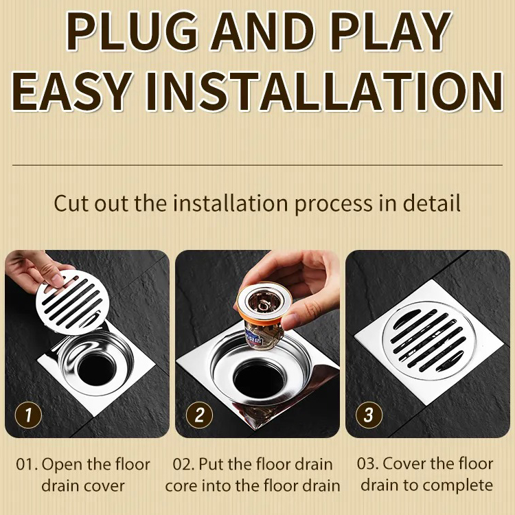 Gambar produk Slyz Floor Drain Plug Trap Pencegah Bau Saluran Air Anti Kecoa - Slyz33