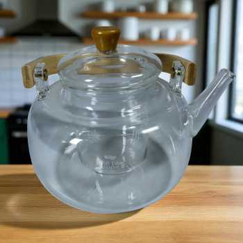 Gambar produk One Two Cups Teko Teh Pitcher Japanese Style Tahan Panas Api Teapot 1000ml - 8CV101