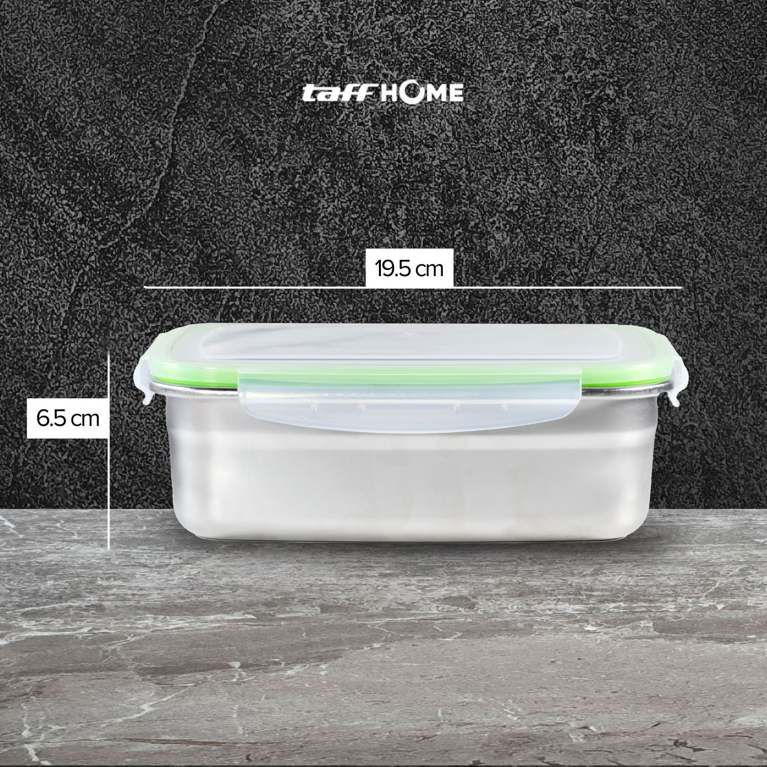 Gambar produk TaffHOME Kotak Makan Anti Tumpah Lunch Box Stainless Steel 304 850ml - KT046