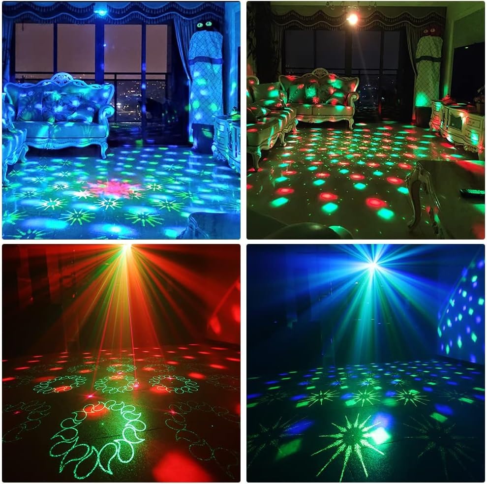Gambar produk ALIEN Lampu Proyektor Disco 16 Patterns 240V 10W with Remote Control - TC-7007P