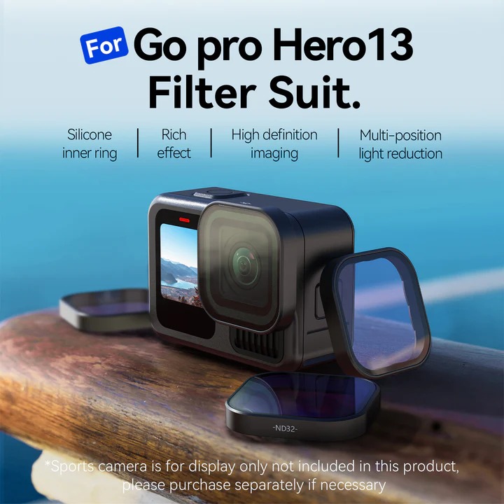 Gambar produk TELESIN ND CPL Camera Lens Filter Kit for GoPro Hero 13 - S5-FLT-13-TGP