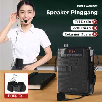 Taffware Megaphone Mikrofon Penguat Suara Tourguide Speaker 125dB - K300
