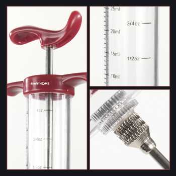 Gambar produk TaffHOME Injektor Bumbu Marinasi Daging BBQ Seasoning Injector - HC117
