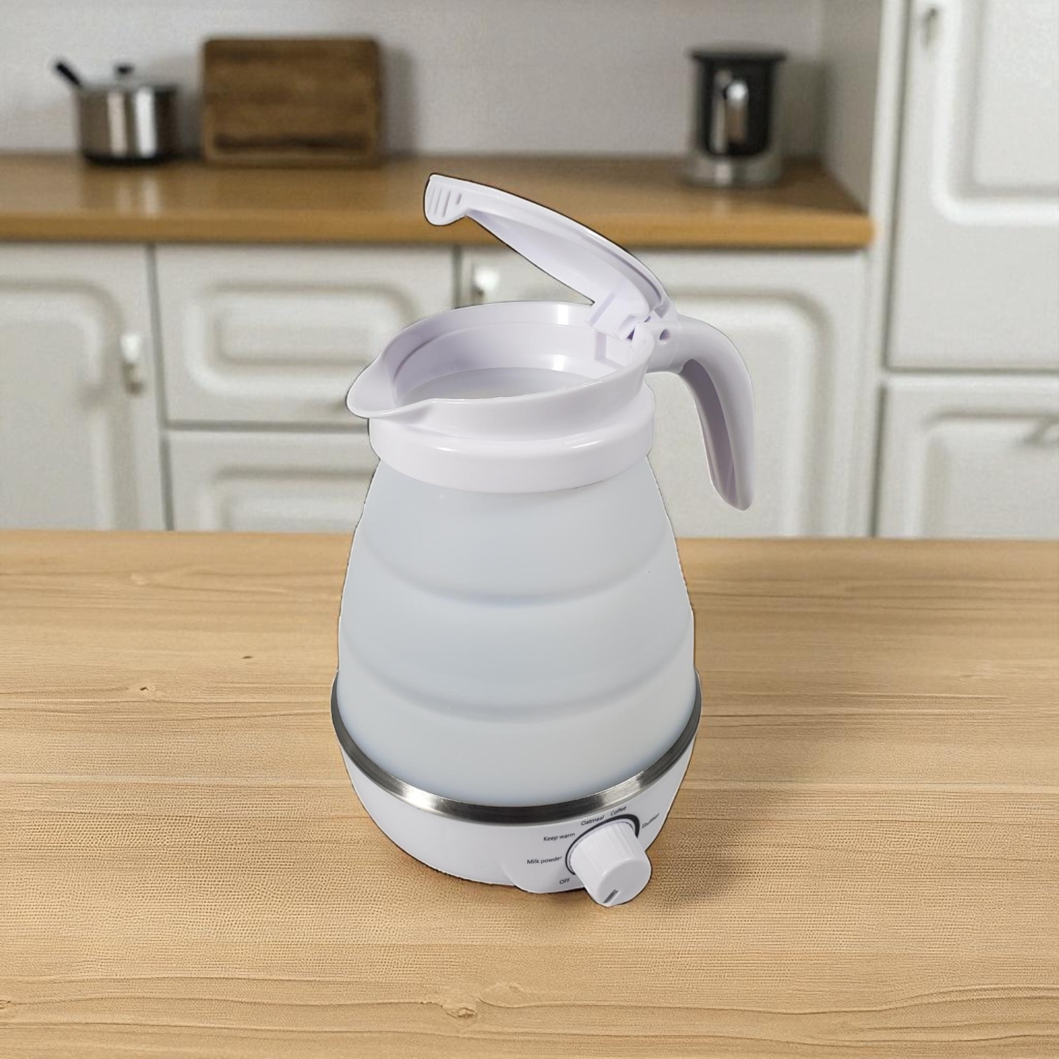 Gambar produk FMA Mini Portable Stainless Steel Folding Travel Kettle 600ml - HY-01