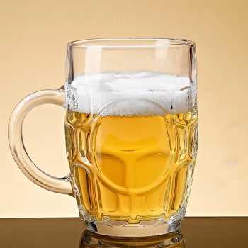 TREDO Gelas Mug Bir Sodium Calcium Glass Pineapple Draft Pattern 690ml - T69