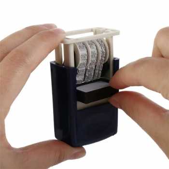 Gambar produk ENJOU Stempel Tanggal Mini Portable Date Stamp - EN010