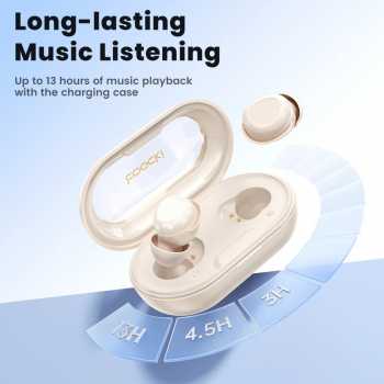 Gambar produk Toocki Earphone Bluetooth 5.3 TWS In-ear ENC Waterproof IPX4 - TQ-EJ12