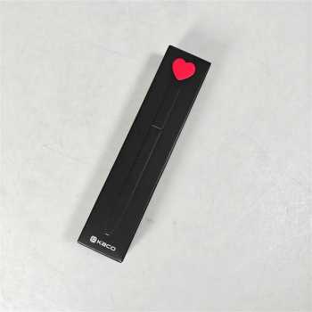 Gambar produk Kaco Pena Pulpen Gel Dual Ballpoint Black Ink Heart Deco 0.5mm 1 PCS - K1055
