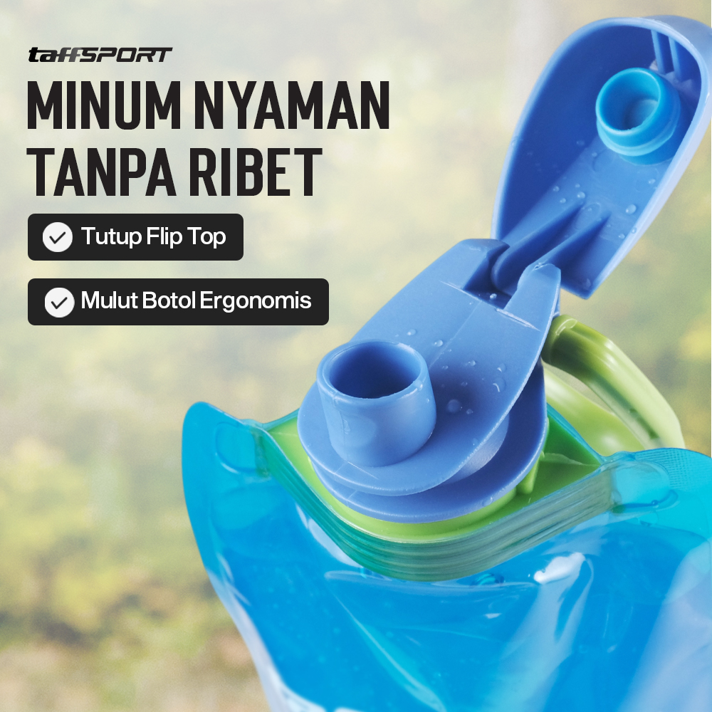 Gambar produk TaffSPORT Botol Minum Lipat Camping Hiking Drinking Bottle 700ml - S29