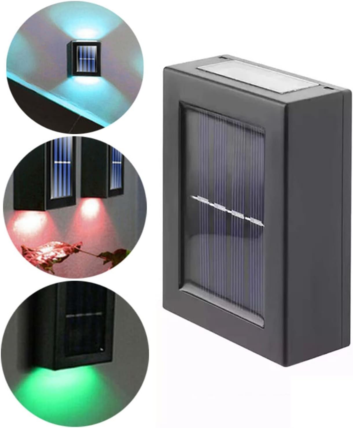 Gambar produk SoFlare Lampu Dinding Solar Outdoor Waterproof RGB 4 LED - INU150