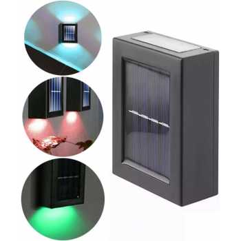 SoFlare Lampu Dinding Solar Outdoor Waterproof RGB 4 LED - INU150