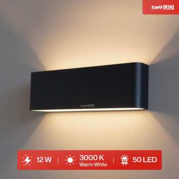 Gambar produk TaffLED Lampu Dinding Hias Minimalis LED Wall Lamp Aluminium 12W Warm White - B1001