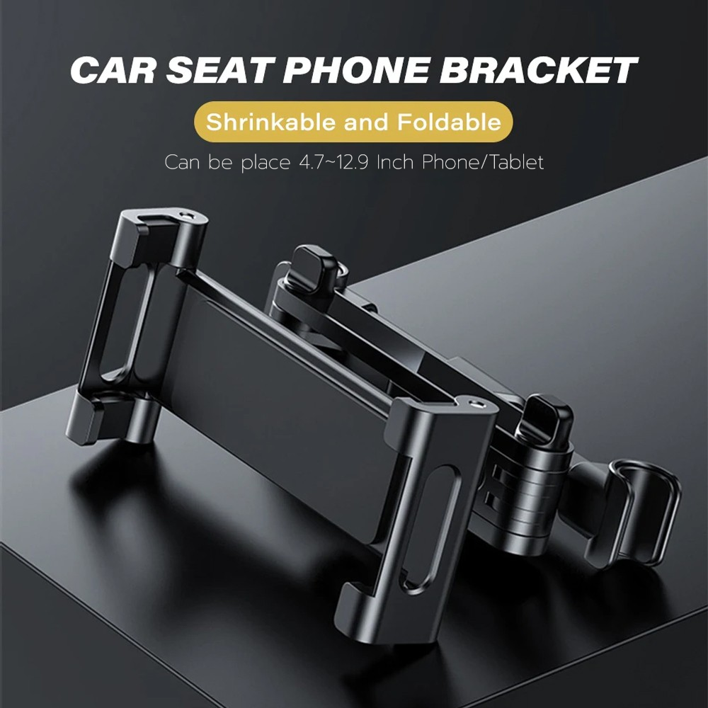 Gambar produk SEAMETAL Phone Holder Back Seat Headrest Mount Telescopic Adjustable - SM13