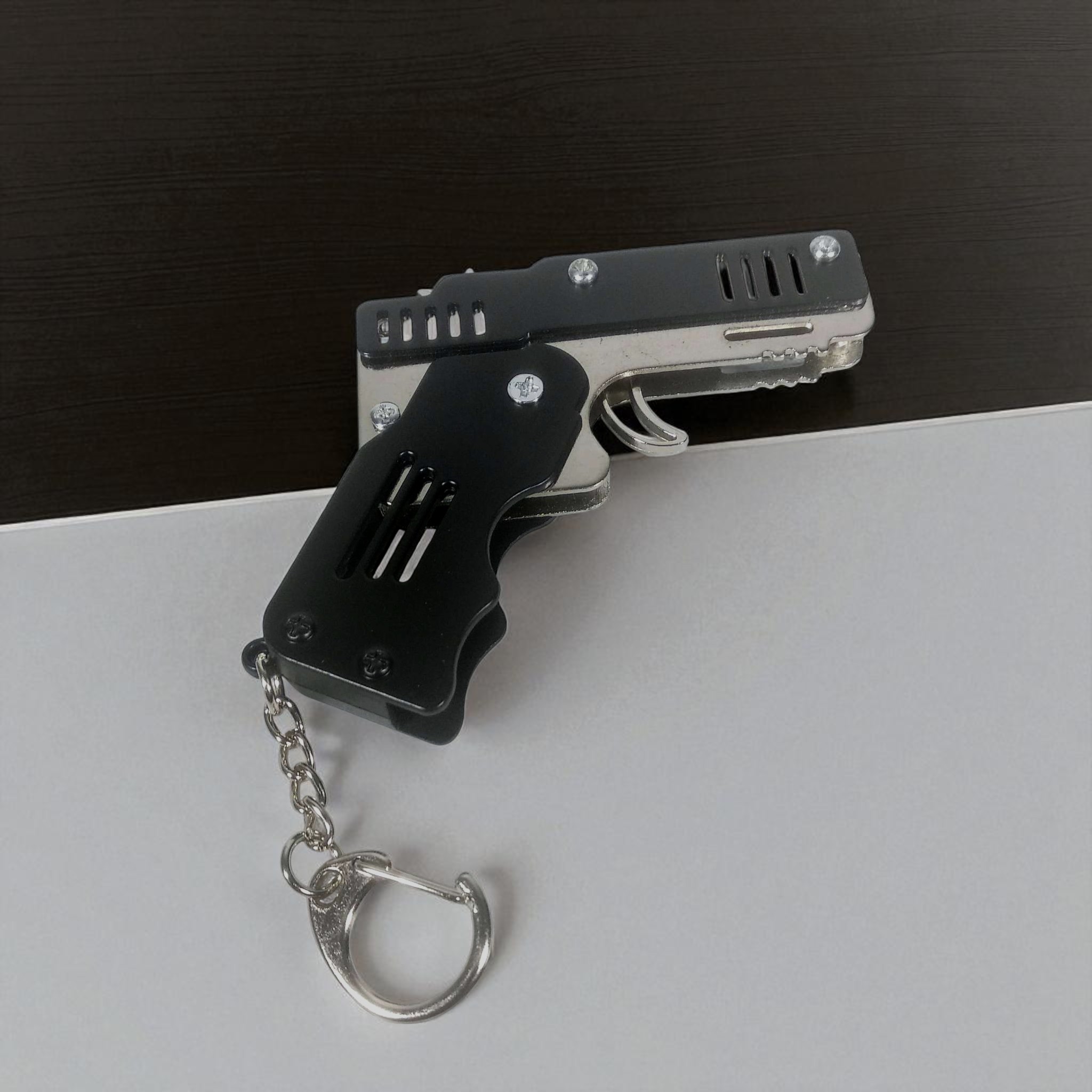 Gambar produk HoMart Mainan Pistol Karet Gelang Foldable Rubber Band Gun - XH-099