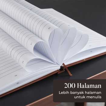 Gambar produk BOKME Buku Jurnal Leather Journal Personalized Father Guided Notebook - BK3