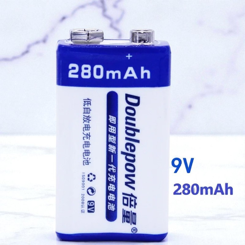 Gambar produk Doublepow Baterai Rechargeable Ni-MH 9V 280mAh 1 PCS