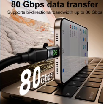 Gambar produk JOYO OTG Adapter Converter Type C Female to Male Digital Display 240W - F62C