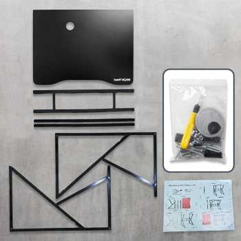 Gambar produk TaffHOME Meja Komputer Gaming Laptop PC Desk Frame with Cable Hole 80x60cm - FH-3