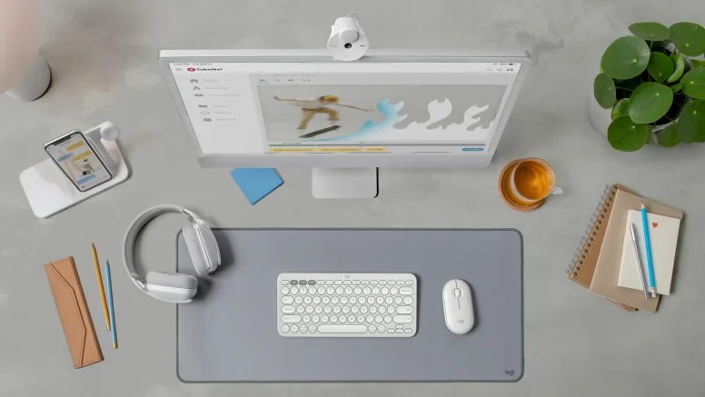 Gambar produk Logitech Pebble 2 Mouse Wireless Bluetooth Silent Touch 400-4000 DPI - M350s