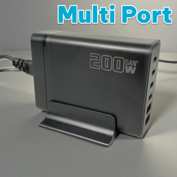 ILEPO Charger USB Docking Station 6 Multi Port Type C PD QC GaN 200W - YFY-IQ37