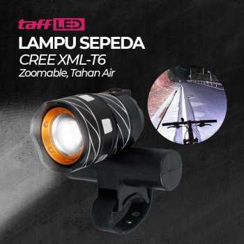 Gambar produk TaffLED Lampu Depan Sepeda Rechargeable LED CREE XML-T6 Waterproof - ZK30