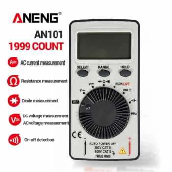 ANENG Mini Digital Multimeter Automatic Portable Voltmeter Ammeter - AN101