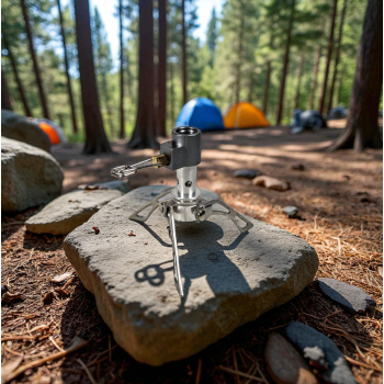 Gambar produk HEWOLF Kompor Gas Portable Mini Lipat Outdoor Ultralight Camping Stove - G45