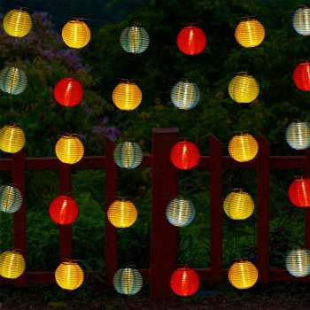 Gambar produk Ousam Lampu Hias String Lights Lampion Solar 20 LED 8 Modes 5M - M202