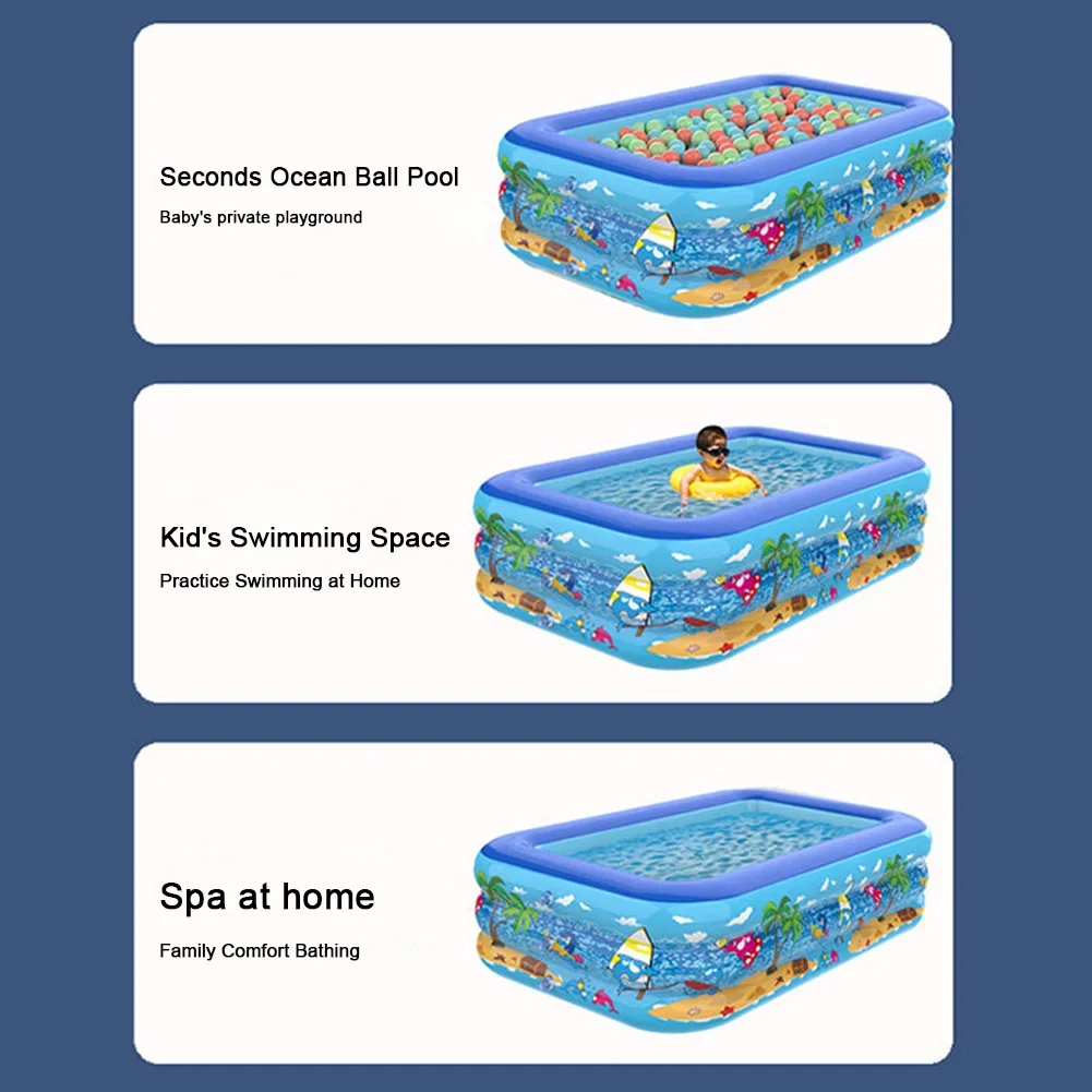 Gambar produk Intime Kolam Baby Bath Bathtub Portable Inflatable 118 x 87 x 35 cm - INU152