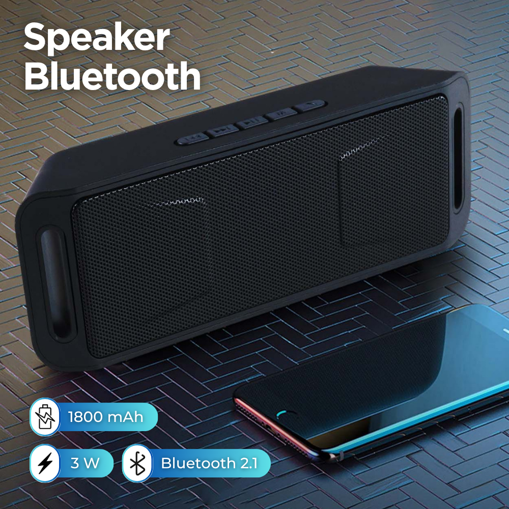 Gambar produk Yinew Speaker Bluetooth Portable Megabass Stereo A2DP 3W - SC-208